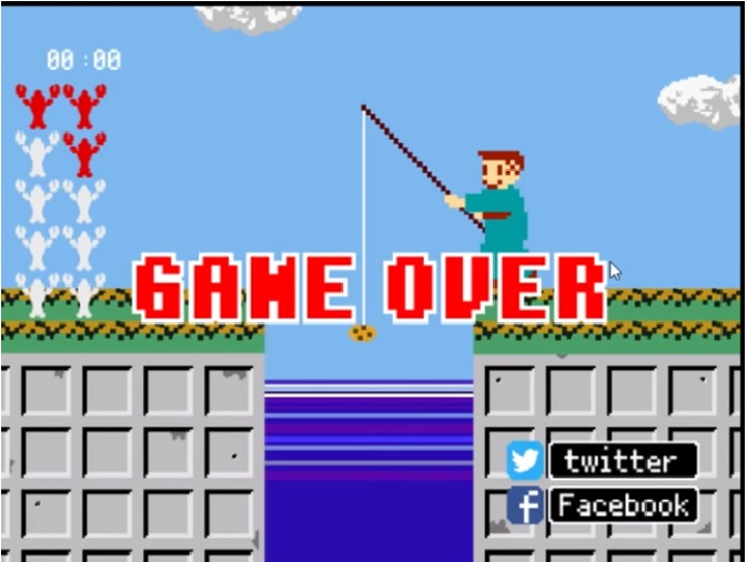 ザリガニ釣りゲーム
