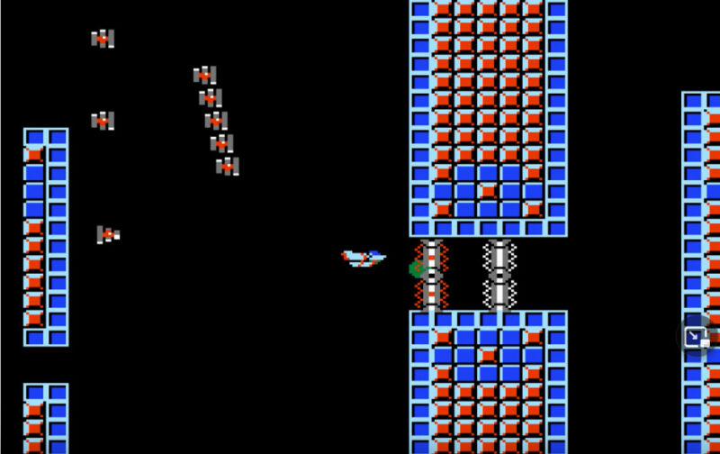 テグザーのプレイ画面