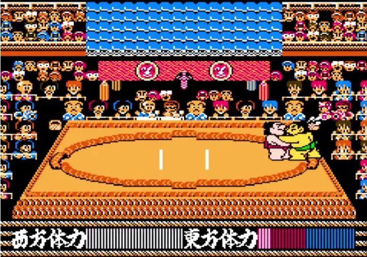 つっぱり大相撲プレイ画面